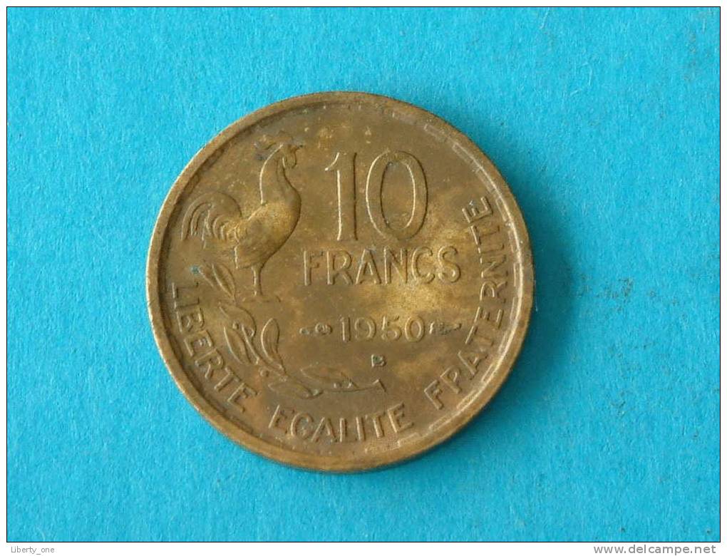 1950 B - 10 FRANCS / KM 915.2 ( For Grade, Please See Photo ) !! - Autres & Non Classés