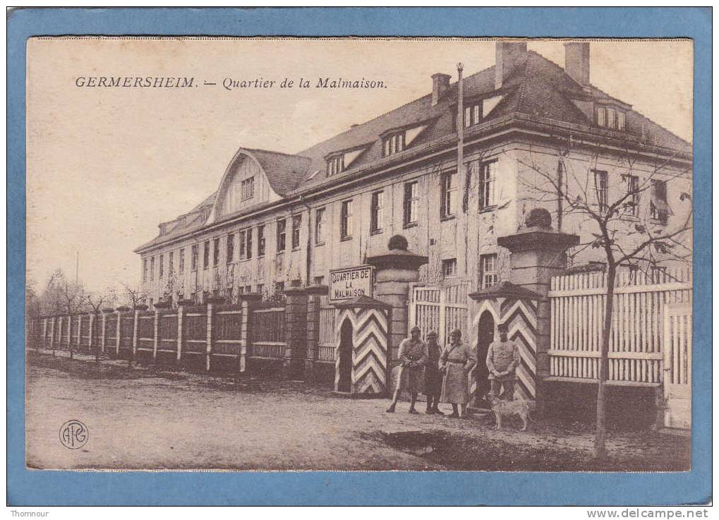 GERMERSHEIM .  -  Quartier  De  La  Malmaison .  -  1927  -  BELLE CARTE ANIMEE  - - Germersheim