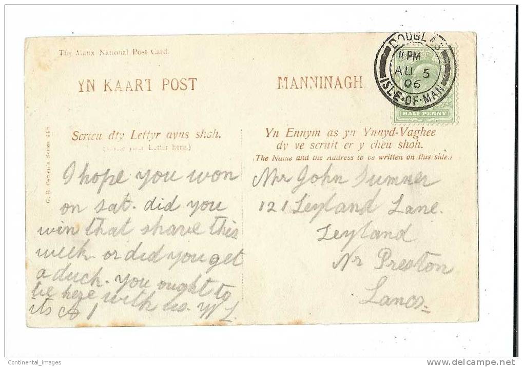 ILE DE MAN/ 1906/ GAELIC !  - C 00710 - - Isle Of Man