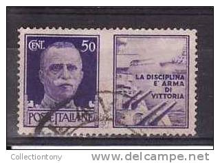 1942 - REGNO D'ITALIA - PROPAGANDA DI GUERRA - N. 9 - USATO - VAL. CAT. 1.50€ - Kriegspropaganda