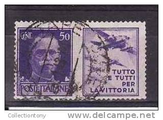 1942 - REGNO D'ITALIA - PROPAGANDA DI GUERRA - N. 11 - USATO - VAL. CAT. 1.50€ - War Propaganda