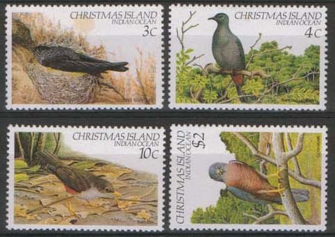 021Ch CHRISTMAS ISLAND 1982 -  Oiseaux Bird Uccelli - Yv. 160/3 - 4 Val. Mint MNH (**)/MLH (*) - Christmas Island