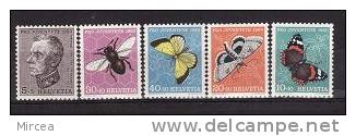 Suisse 1950 - Yv. No.502-6 Neufs** - Unused Stamps