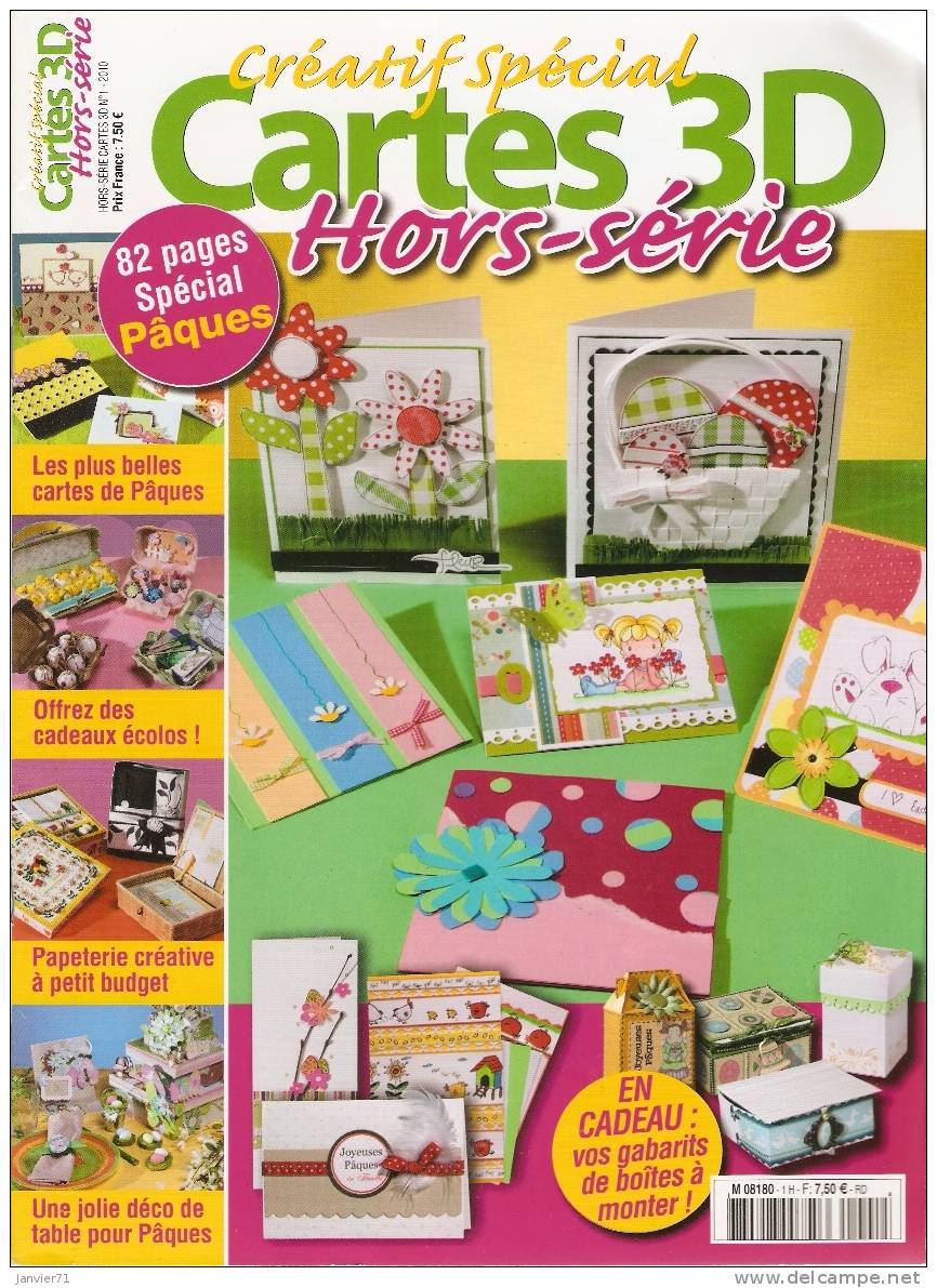 Cartes 3D - Spécial Hors-série "Pâques" - Scrapbooking