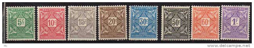 Mauritanie Taxe N° 17 / 24 Neufs Avec Charnière * - Altri & Non Classificati