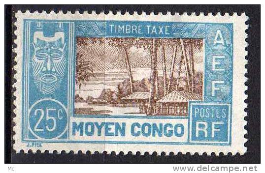 Congo Taxe N° 15 Neuf Avec Charnière * - Autres & Non Classés