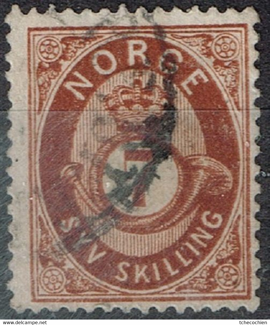Norvège - 1871 - Yvert & Tellier N° 21 Oblitéré - Gebruikt