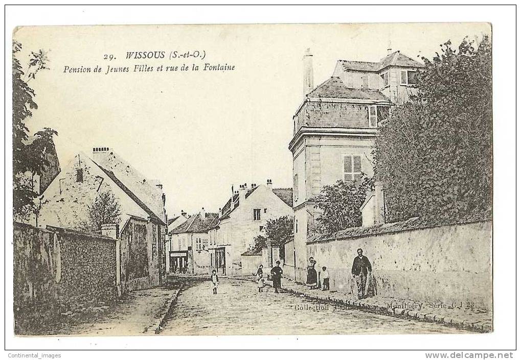 WISSOUS/ PENSION De JEUNES FILLES Et Rue De La FONTAINE - C00738 - - Chilly Mazarin