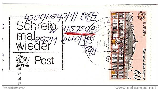 AK Langenbrand Schwarzwald Mehrbildkarte 6 Bilder mit Freischach 14.10.90 - 14 591 KREUZTAL nach 6450 Hanau / Main