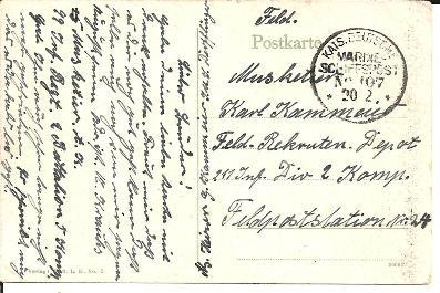 Ger202a/ Marine-Schiffspost 107 (1917) - Briefe U. Dokumente