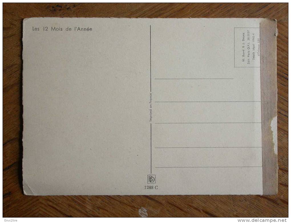 44 Cpa Le Belier, Mars, Barre Et Dayez 1288 C, Les 12 Mois De L'année - Astrologie