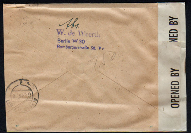 C514 German Mail  1946 ( Censored- Numeral & Russian Bear Stamps ) - Other & Unclassified