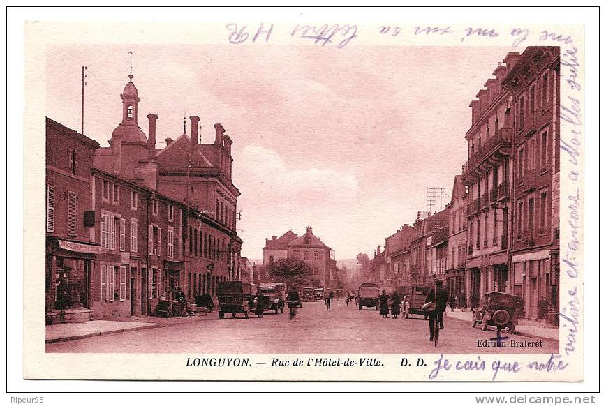 54 LONGUYON - Rue De L Hotel De Ville - Longuyon