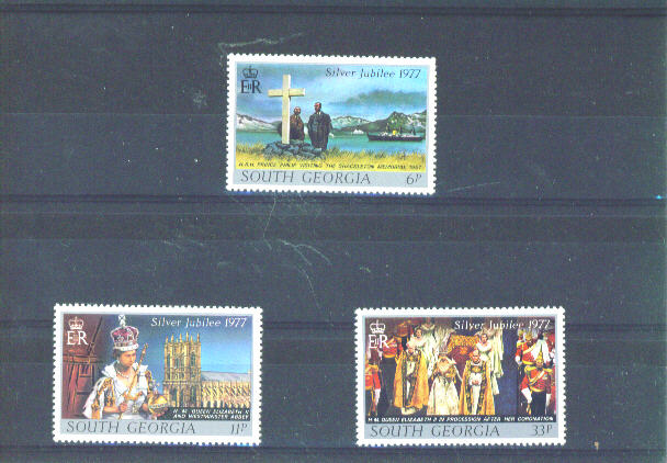 SOUTH GEORGIA - 1977 Silver Jubilee UM - Zuid-Georgia