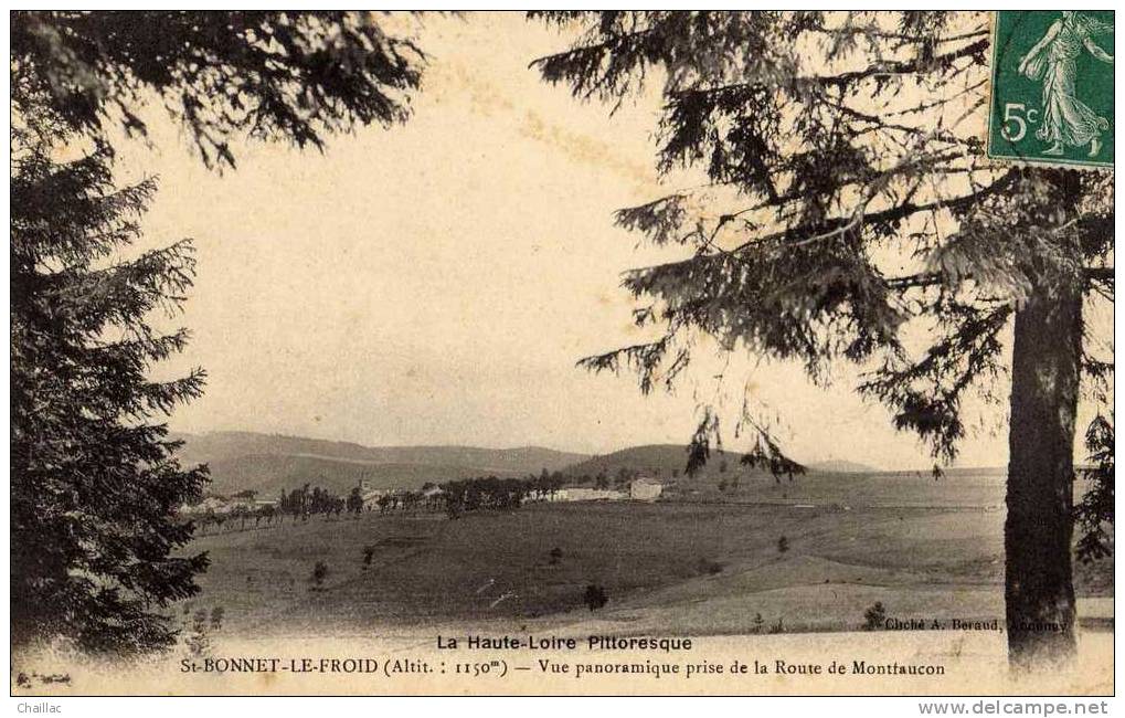 SAINT BONNET LE FROID Vue Panoramique Prise De La Route De Montfaucon - Autres & Non Classés