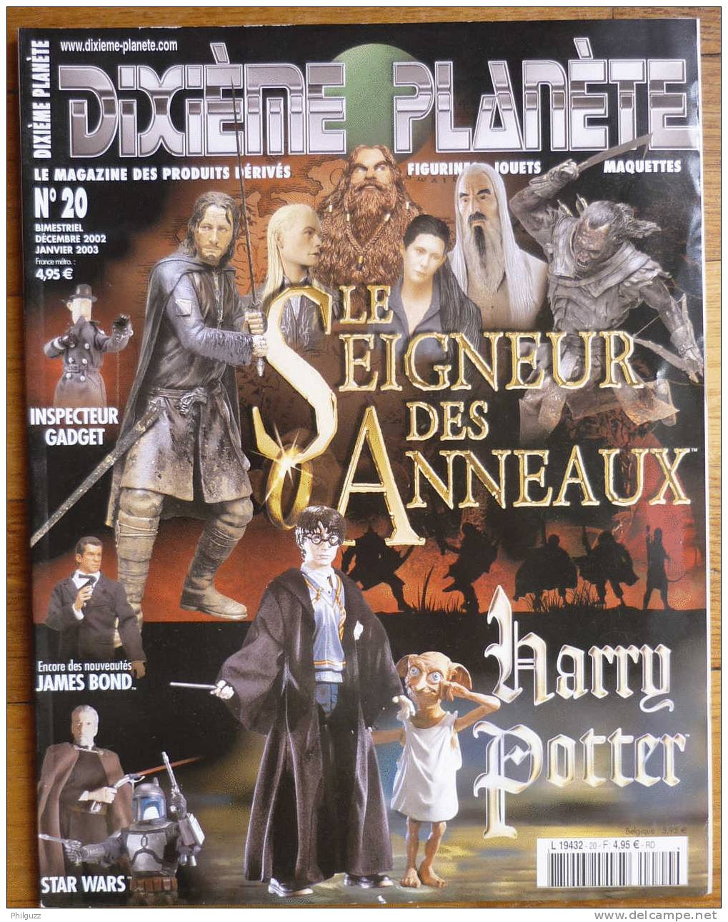 DIXIEME PLANETE N° 20 LE SEIGNEUR DES ANNEAUX  HARRY POTTER  INSPECTEUR GADGET  JAMES BOND  STAR WARS - Altri & Non Classificati