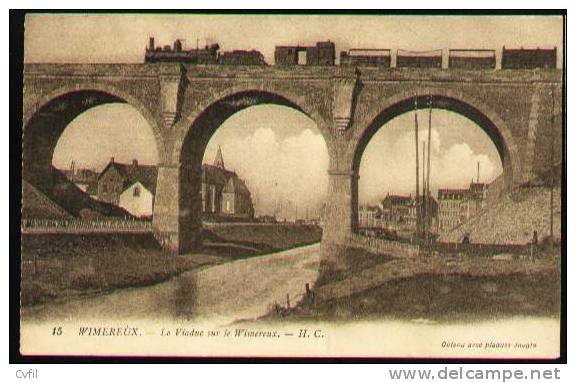 FRANCE 1912 - LE VIADUC Sur LE WIMEREUX - H.C. With Passing Train - Other & Unclassified