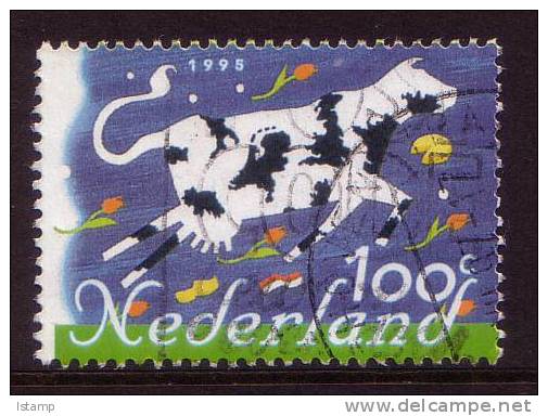 1995 - Nederland Ten For Europe 100c COW Stamp FU - Oblitérés