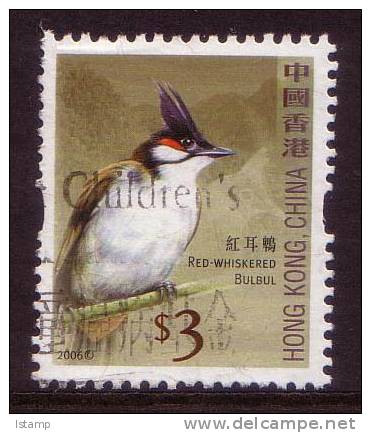 2006 - Hong Kong Definitives Birds $3 RED-WHISKERED BULBUL Stamp FU - Usados