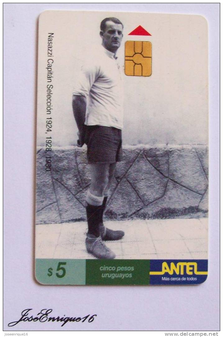 TC 58a - NASAZZI, CAPITAN URUGUAY FUTBOL  1924 - 1928 - MUNDIAL 1930 WORLD FOOTBALL - Monde - Uruguay