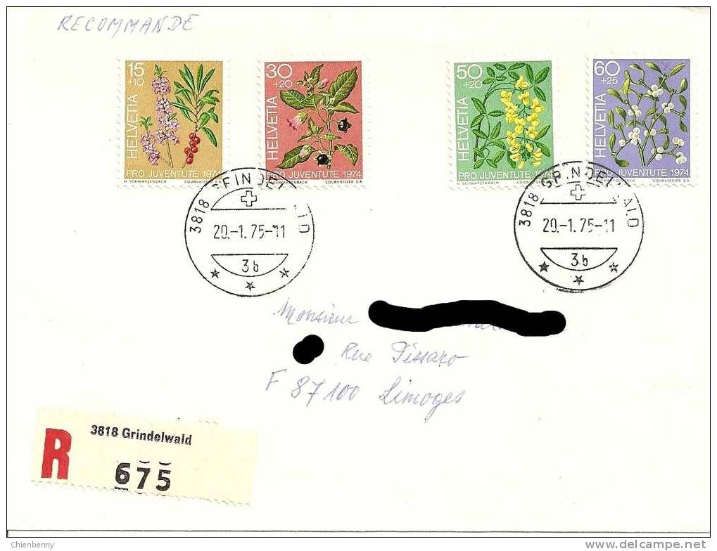 HELVETIA GRINDELWALD 1971 - Lettres & Documents