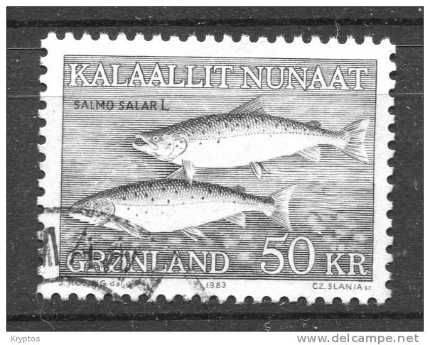 Greenland 1983. 50 Kroner. Flaked Salmon - Usati