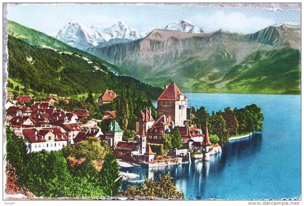 CP De OBERHOFEN Mit Eiger " Mönch Und Jungfrau " Avec Les N° 597 & 598 Oblitéré De STEIN Am RHEIN . - Covers & Documents