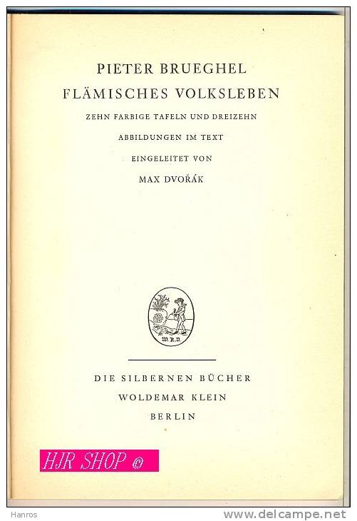 PIETER BRUEGHEL; Flämisches Volksleben - Alte Bücher