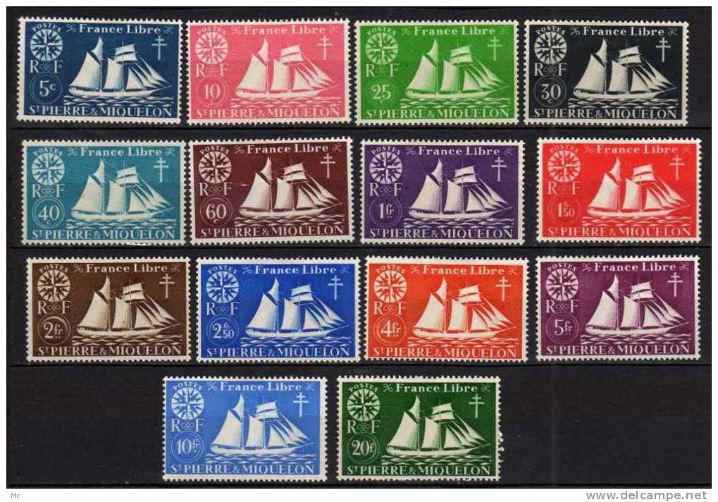 SPM N° 296 / 309 Neufs Avec Charnière * - Unused Stamps