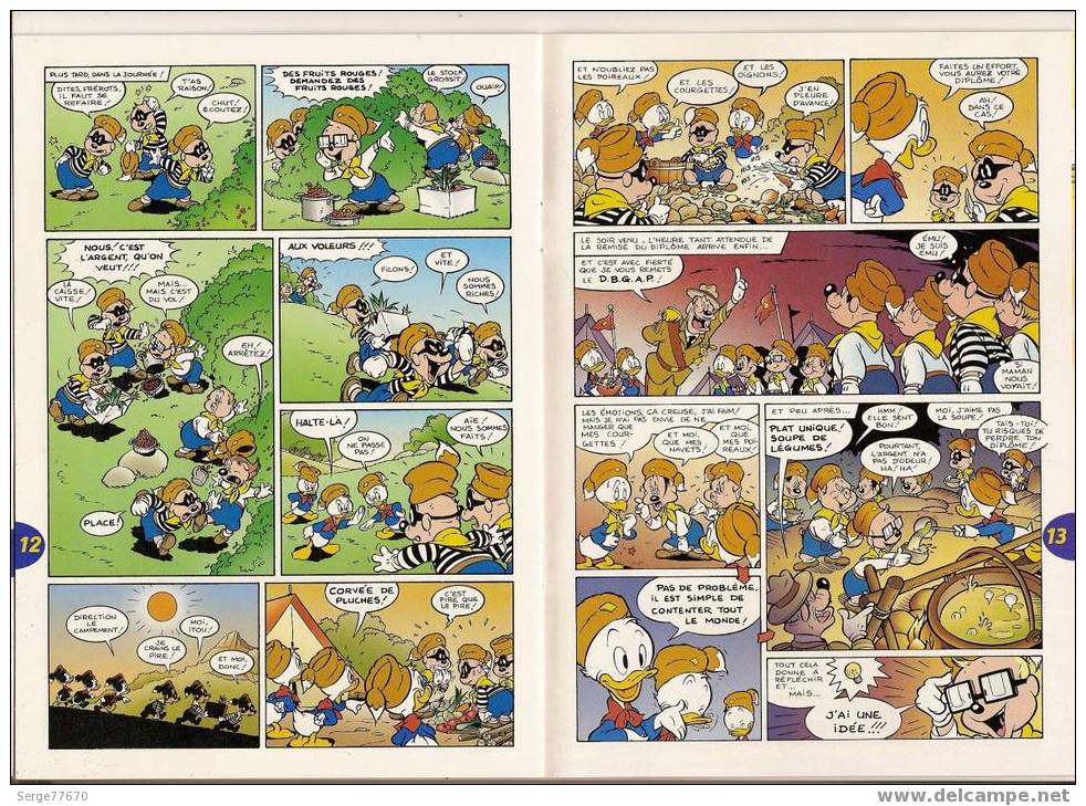 Journal De Mickey Castors Juniors Donald Duck Riri Fifi Loulou Ducobu Euro BNP Banque Monnaie Europe Paiement Picsou - Advertisement
