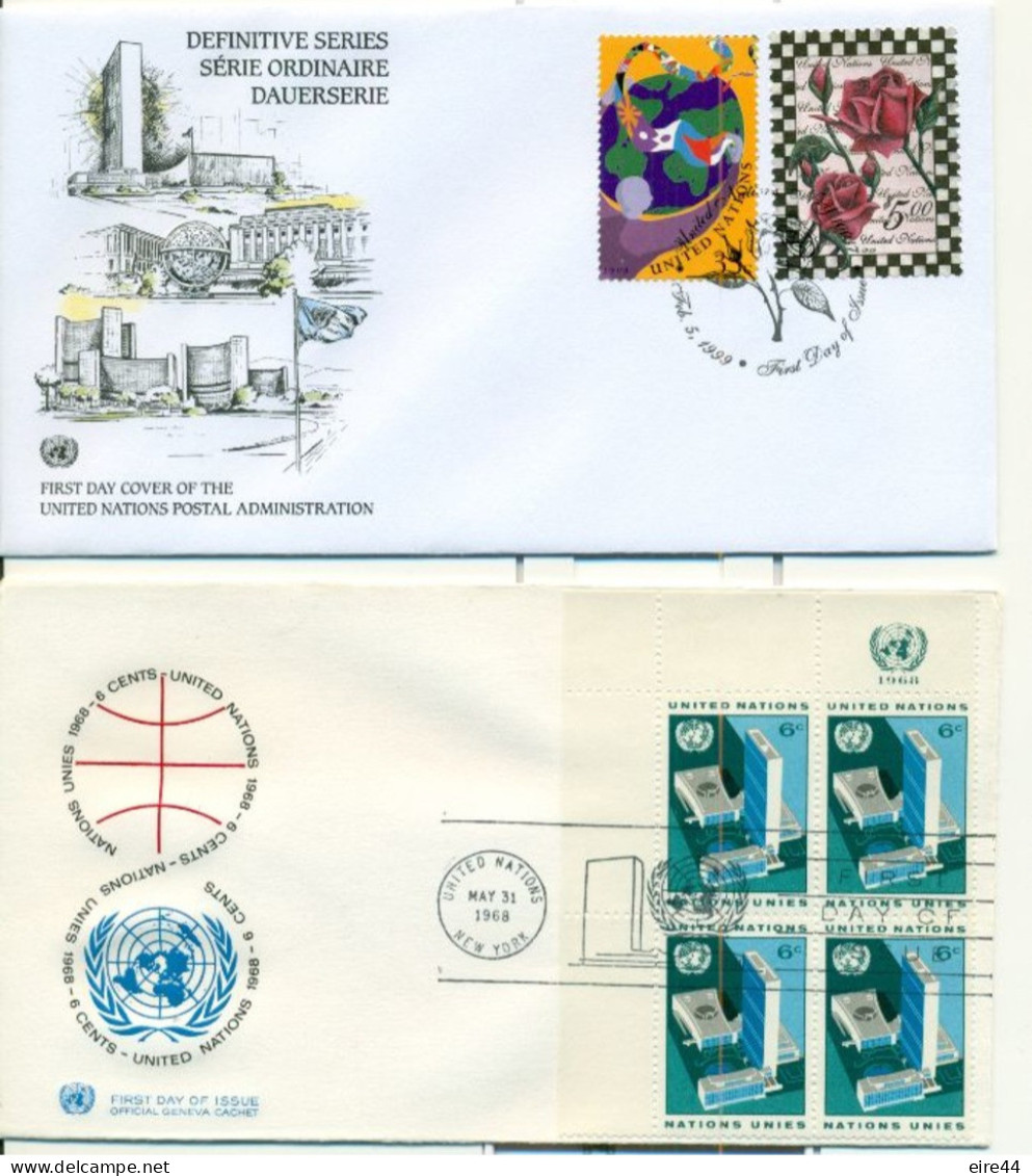 United Nations New York  22 FDC definitive issue dauerserie