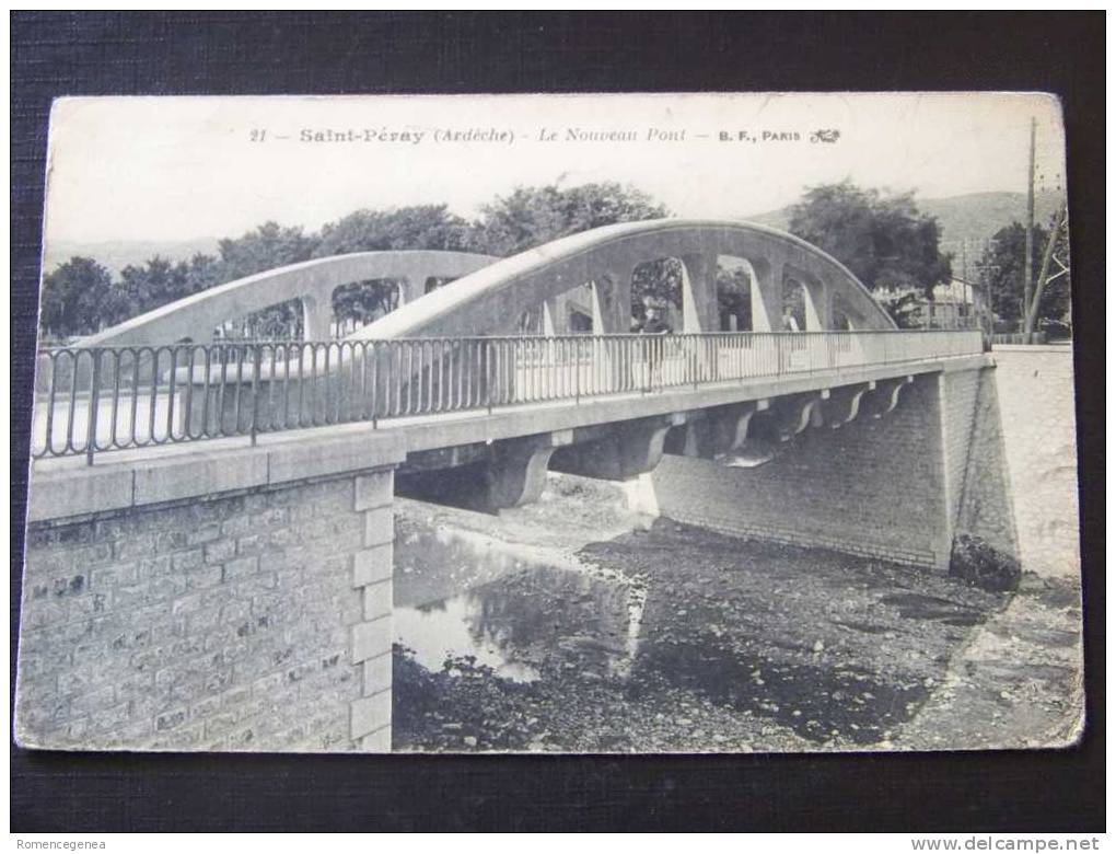 SAINT-PERAY - Le Nouveau Pont - Animée - Non Voyagée - Saint Péray