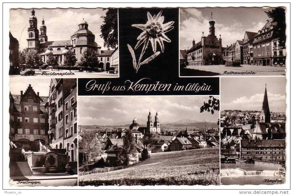 GERMANY - Kempten Im Allgäu, Mosaic Postcard, No Stamps - Kempten