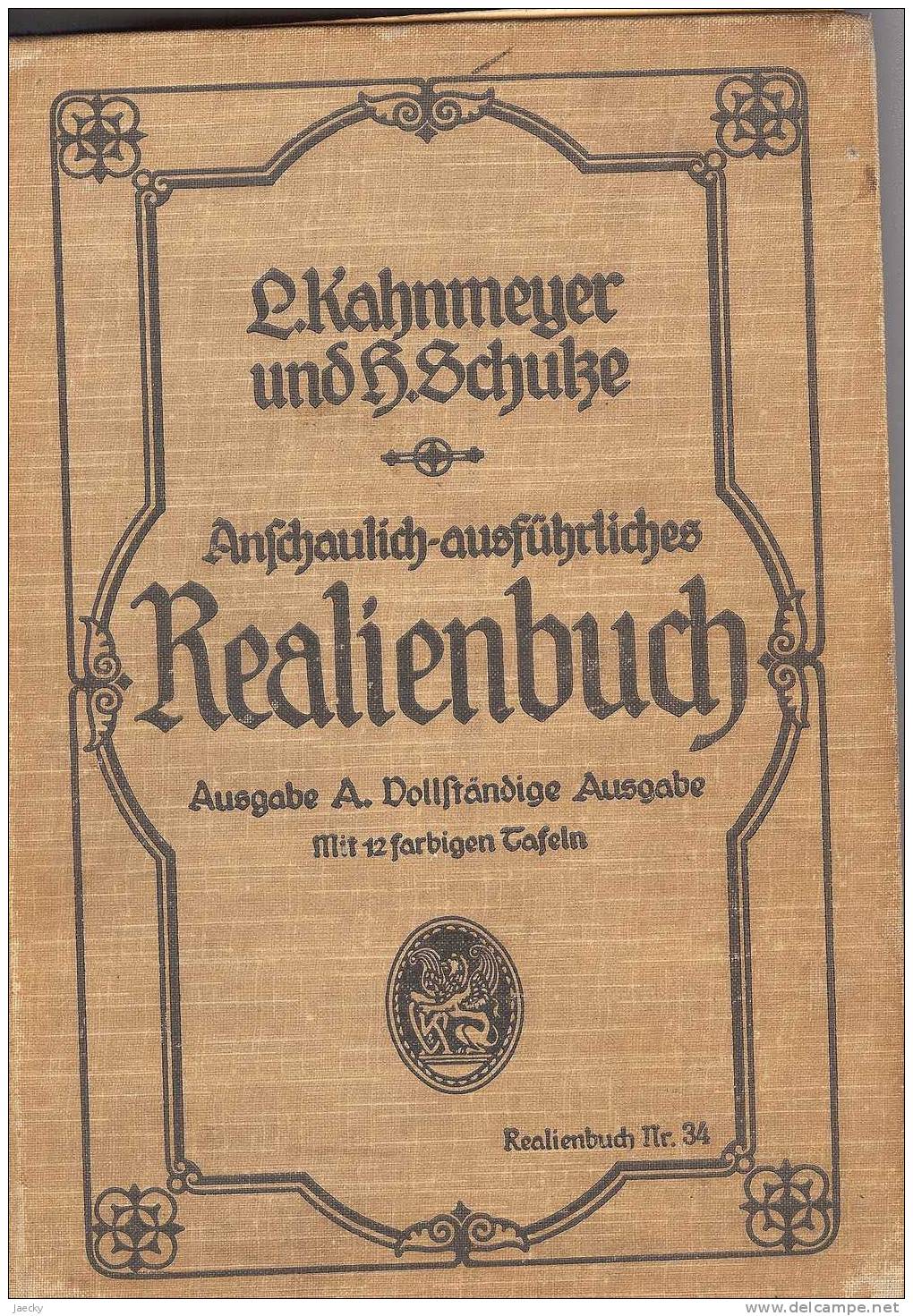 Realienbuch, Ausgabe Für Evangelische Schulen, 1915 - Christianisme