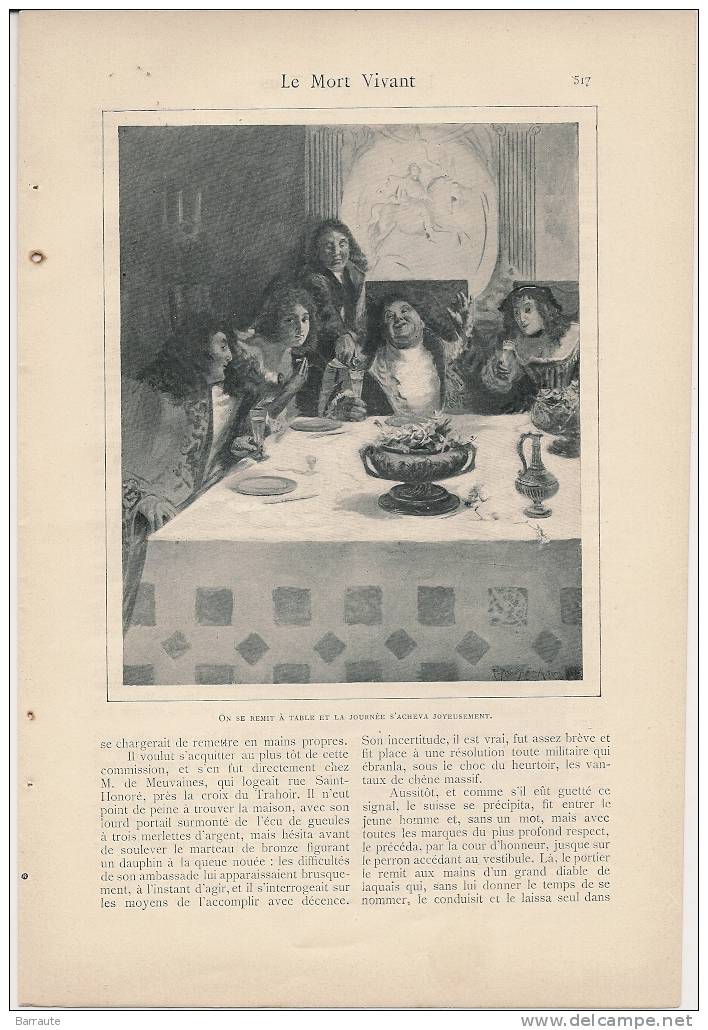 Nouvelle De 1905 " LE MORT VIVANT Par Gustave Hue Illustrations De F.-M.Du MOND." - Short Fiction