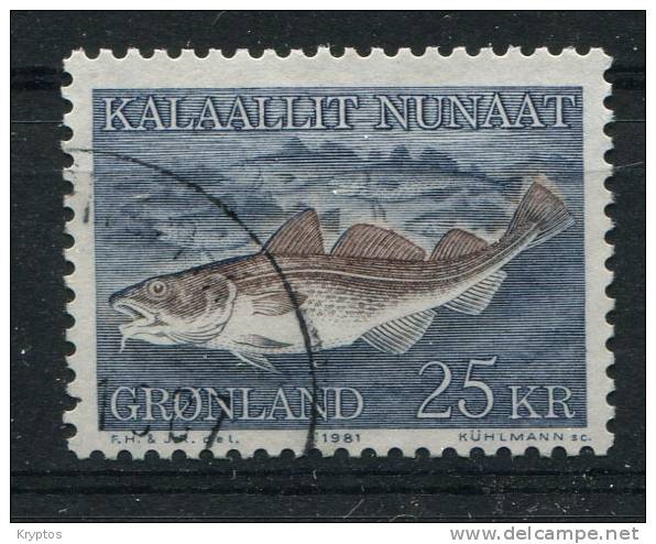 Greenland 1981. 25 Kroner. Cod - Used Stamps