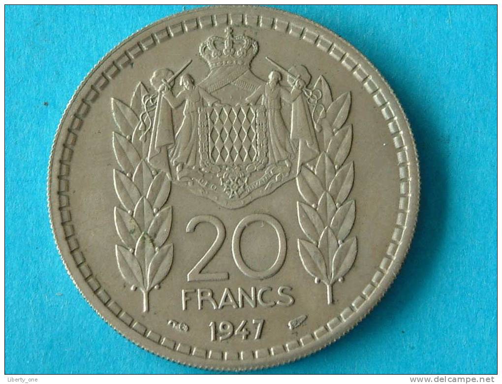 1947 - 20 FRANC / KM 124 ( For Grade, Please See Photo ) ! - 1960-2001 Francos Nuevos