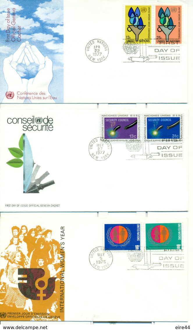 United Nations New York 1975 1980 18 FDC WFO FAO - FDC