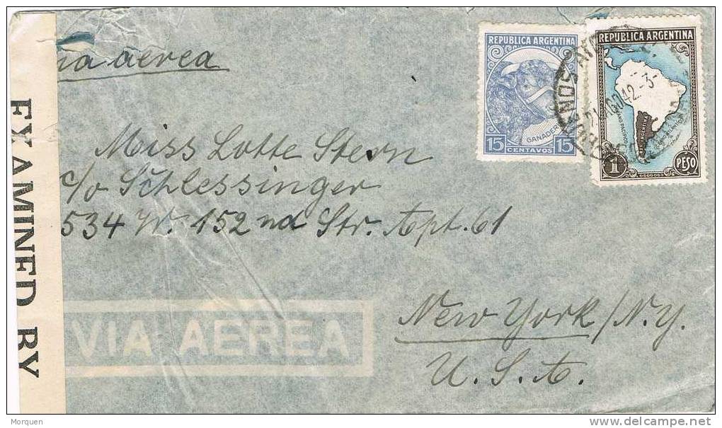 Carta Aerea BUENOS AIRES (argentina) 1942. Censor Mark - Briefe U. Dokumente