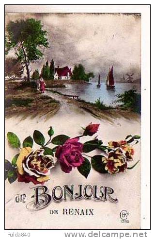 CPA.      Un Bonjour De RENAIX.     1933; - Ronse