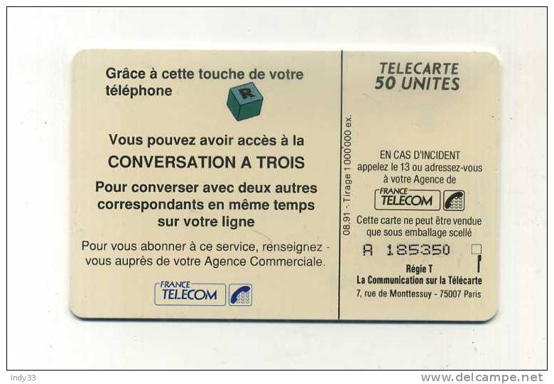 - TELECARTE FRANCE . CARTE TELECOM 1991 - Opérateurs Télécom