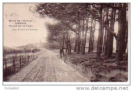 CPA.      Mont De L'Enclus - ORROIR - Route De La Tour.     1908.       (animée) - Kluisbergen
