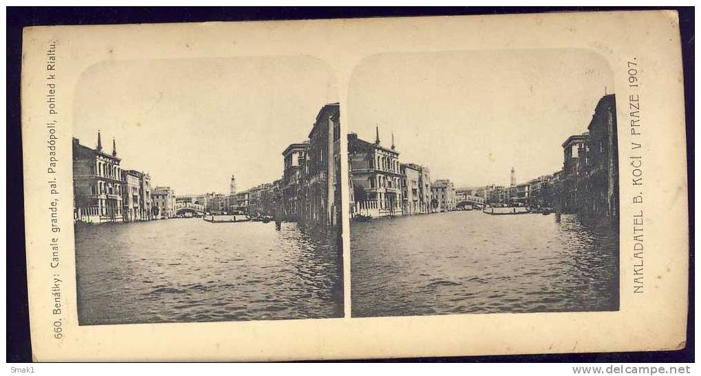 VENEZIA   Stereo  1907. - Stereoskope - Stereobetrachter