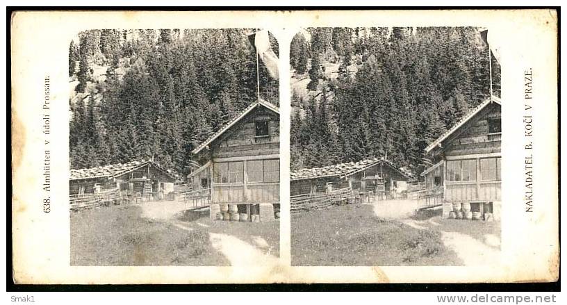 ALMHÜTTEN V UDOLI PROSSAU    Stereo - Stereoscopes - Side-by-side Viewers