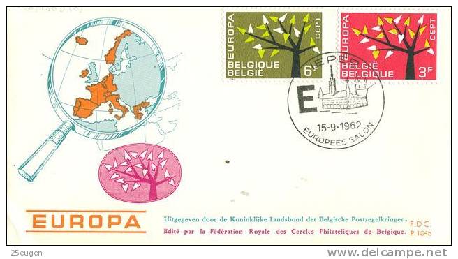 BELGIUM 1962 EUROPA CEPT FDC - 1962