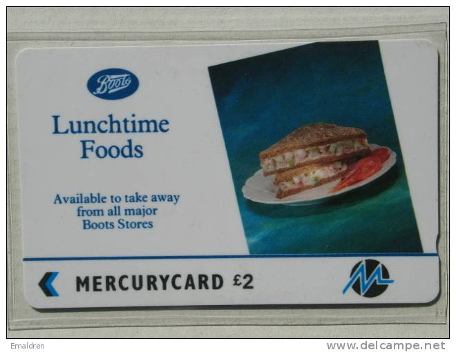 Boots. Lunchtime Foods. - [ 4] Mercury Communications & Paytelco