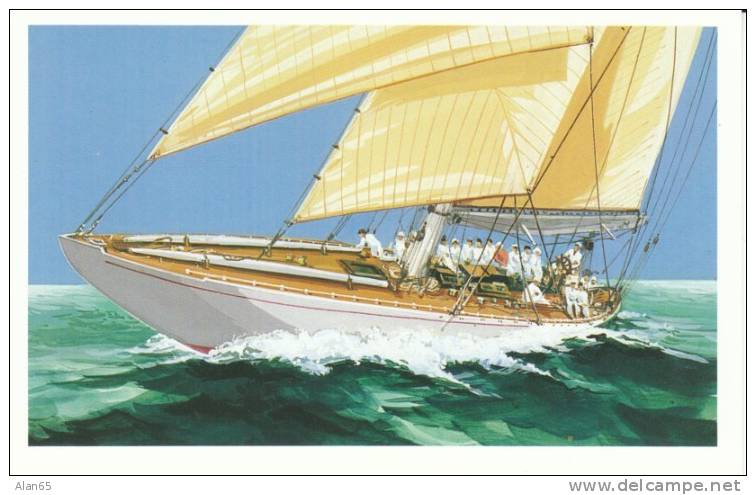 Scott #UX163, America's Cup Yacht Sailing Race, 19-cent Postal Card Issued 1992 - 1981-00