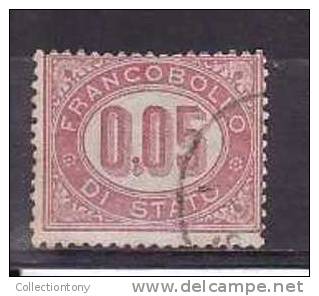 1875 - REGNO D'ITALIA - VITT. EM. II - SERVIZIO - N. 2 - USATO - VAL. CAT. 6.00€ - Dienstzegels