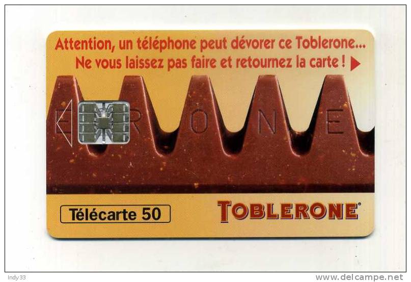 - TELECARTE FRANCE . TELECARTE TOBLERONE 1995 - Alimentación