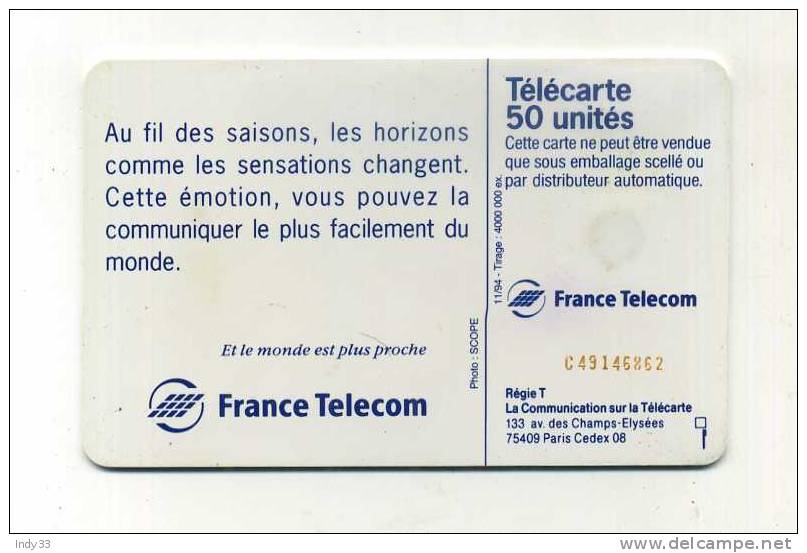 - TELECARTE FRANCE . AU FIL DES SAISONS ... . 1994 - Saisons